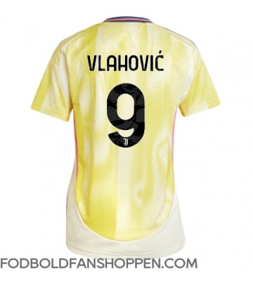 Juventus Dusan Vlahovic #9 Udebanetrøje Dame 2024-25 Kortærmet